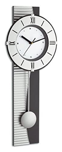 Image of TFA Pendulum Wall Clock, Silver