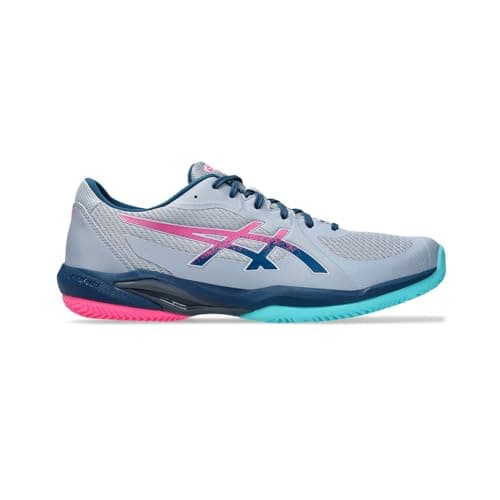 Image of ASICS Mens Solution Swift Ff 2 Padel Sneaker, Grey Blue Mako Blue, 11 UK
