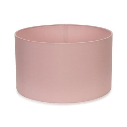 Image of MiniSun | Medium Modern Blush Pink Fabric Drum Light Shade | Lamp Shades, Home Décor & Improvement Essential | 35cm Shade Width