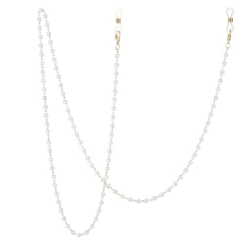 Image of Jxiwfvl Pearl Glasses Eyeglasses Chain for Women, Pearl Eyeglass Chains, Beaded Sunglasses Chains, Beaded Eye Glass Holder Chain, Pearls Eyewear ChainsHolder Necklace for Eyeglass Around Neck Women