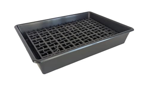 Image of 53 x 40cm Bunded Drip Tray | 15L Recycled Polypropylene Spill Containment Tray with Removable Grid for Cans and Containers – Easy Cleaning and Leak Prevention