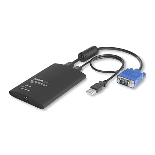 Image of StarTech.com Portable Laptop Crash Cart Adapter, USB/VGA Analogue KVM Console, File Transfer & Video Capture, Windows/Linux/MacOS, TAA