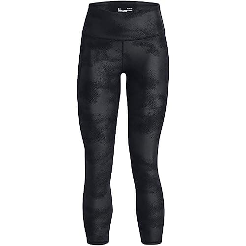 Image of Under Armour Womens Printed Ankle Leggings Black/Jet Grey M