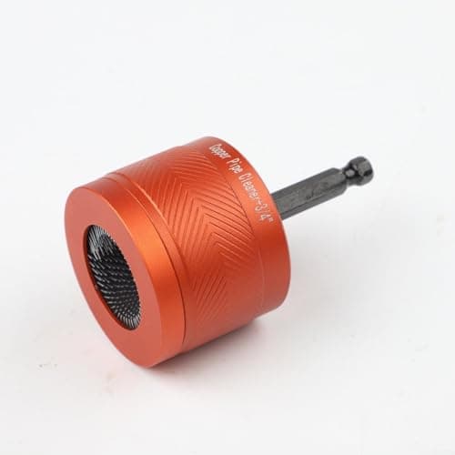 Image of Copper Pipe Cleaner, 3/4” Drill Tube Cleaning Brush, Upgraded Aluminum Alloy Pipe Tube Cleaning Brushes Cleaners Plumbing Brush For Electric Drill Bit For Copper Pipe, Aluminum Pipe, Iron Pipe