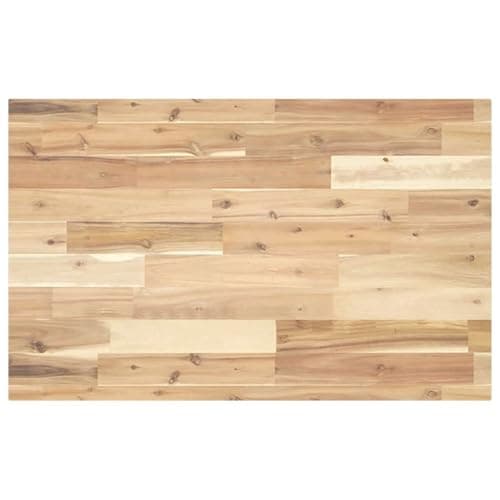 Image of vidaXL Solid Acacia Wood Rectangular Tabletop 120x50x4 cm - For Dining, Desks, and More