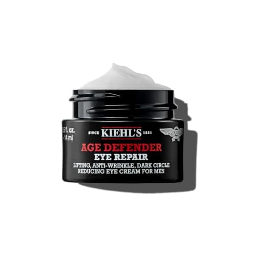Image of Kiehl's Age Defender Eye Repair Anti-Ageing Eye Cream for Men with Rye Seed and Linseed Extracts, Visibly Smooths Fine Lines and Wrinkles, Reduces Appearance of Dark Circles, Daily Use