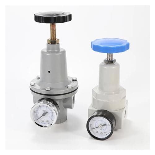 Image of Pneumatic high Pressure Large Flow Type 0~40 bar air Regulator with Gauge Port 1/4 3/8 1/2 2 inch BSP 1/2" QTYH-08 10 15(QTY-25)