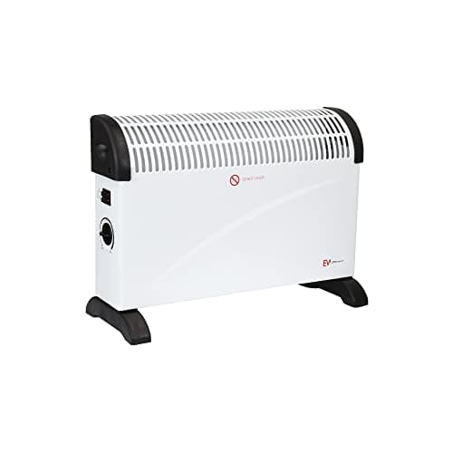 Image of EMtronics 2000W Portable Electric Convector Heater Radiator with 3 Adjustable Heat Settings and Over Heat/Tip Over Cut-Out Function - White