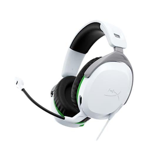 Image of HyperX CloudX Stinger 2 – Gaming Headset for Xbox [licensed], Signature Comfort, Adjustable Headband, Wired, White