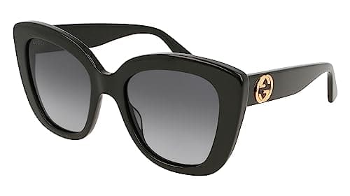 Image of Gucci Women's GG0327S Sunglasses, Black-Grey, 52