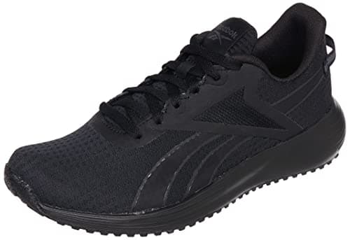 Image of Reebok Men's Lite Plus 3 Sneakers, Core Black/Pure Grey 7/Acid Yellow, 7 UK