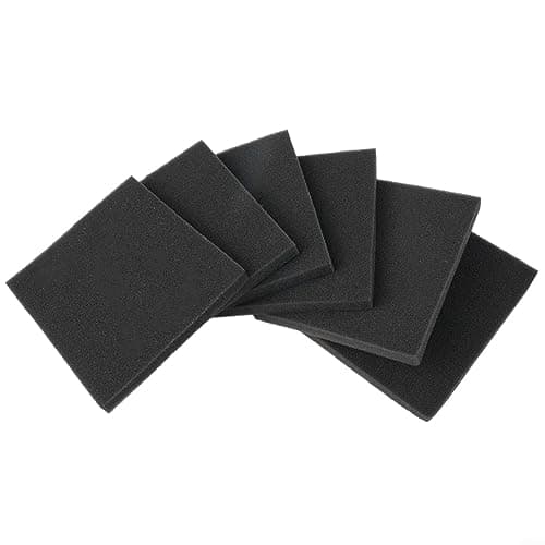 Image of 6pcs Vacuum Cleaner Motor Filter, Universal 132 * 112 * 10mm, Replacement Foam Filters for Vacuum Cleaners