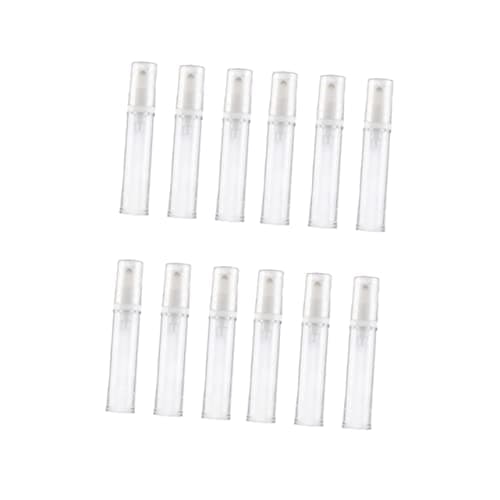 Image of HONITANO 12Pcs Refillable Empty Spray Bottles Fine Pump Dispenser for Sunscreen Essential Oils Travel Outdoor Activities Durable White Leak Design