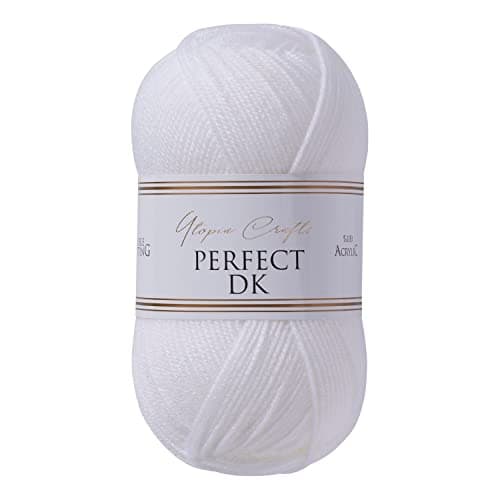 Image of Utopia Crafts DK Double Knitting Yarn 100g (1, White)
