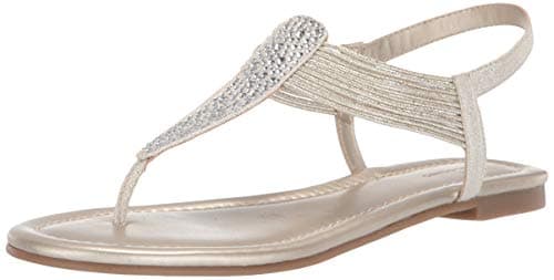 Image of Bandolino Women's KAYTE Flat Sandal, Gold, 5 UK