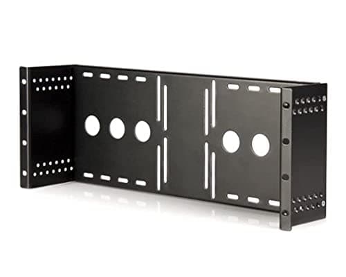 Image of StarTech.com RKLCDBK - Universal VESA LCD Monitor Mounting Bracket for 19in Rack or Cabinet