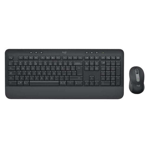 Image of Logitech Signature MK650 Combo for Business Keyboard Mouse Included RF Wireless + Bluetooth QWERTY US International Graphite