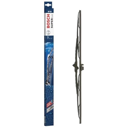 Image of Bosch SuperPlus SP26 - Front Windscreen Wiper - Replacement Blade, Comes with Pre-assembled Quick-Clip Adapter - 1 Blade, 650mm