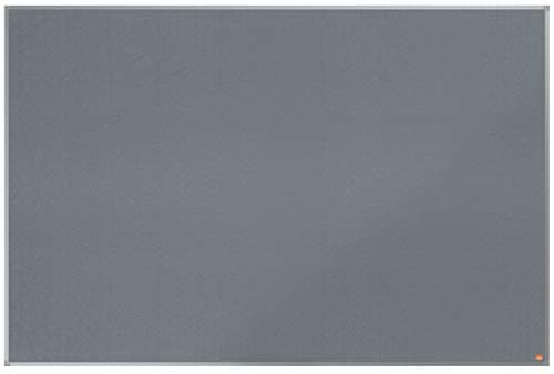 Image of Nobo Felt Noticeboard, 1800 x 1200 mm, Aluminium Trim, Corner Wall Mounting, Essence Range, Grey, 1915440