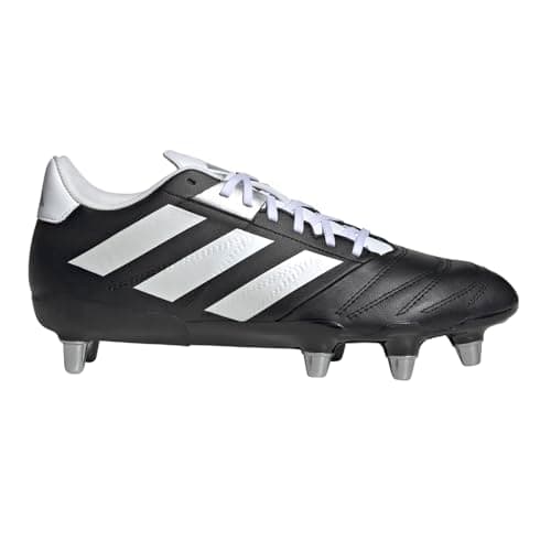 Image of Adidas Unisex's Kakari Elite Sg Rugby Boots Shoe, Black Zero Metallic Silver Metallic, 5.5 Women/7 Men