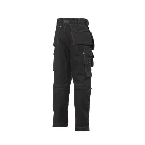 Image of Snickers Men's Floorlayer Ripstop Trousers - Black, 88, Short 88 (W31 L30)