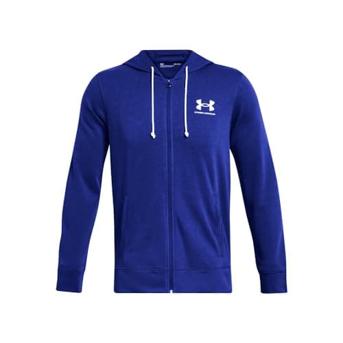 Image of Under Armour Mens Rival Full Zip Hoodie Blue L