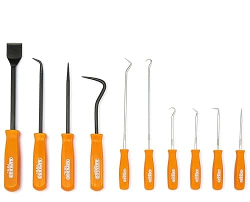 Image of SATARGO Professional 10-Piece Pick and Hook Tool Set, Mechanic Tools for O-Ring, Gasket, Seal Removal