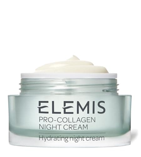 Image of Elemis Pro-Collagen Night Cream – Anti-Aging Face Cream for Fine Lines & Wrinkles – Hydrating Overnight Moisturizer with Padina Pavonica – 50ml