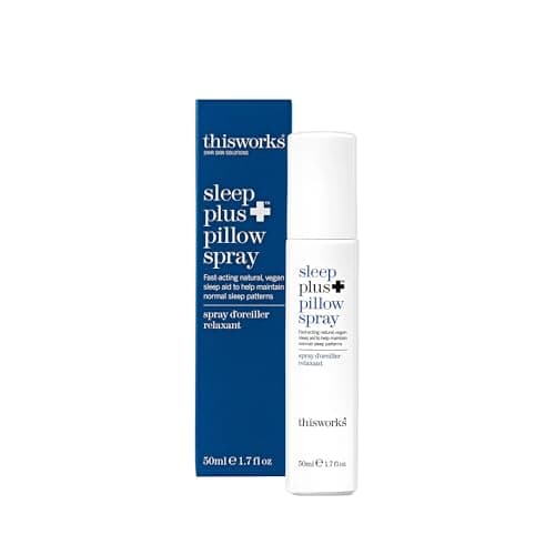 Image of This Works Sleep Plus Pillow Spray, 50 ml - Motion-Activated Sleep Spray Infused with Lavender, Camomile and Vetivert - Science-Backed Pillow Spray Designed to Aid Restless Sleepers