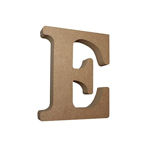 Image of MDF Letter E - Large Free Standing Wooden Letter for Crafts & Decor - Personalised Names