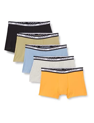 Image of GANT Men's BASIC TRUNK 5-PACK Boxer Shorts, SILVER LAKE BLUE, XXL