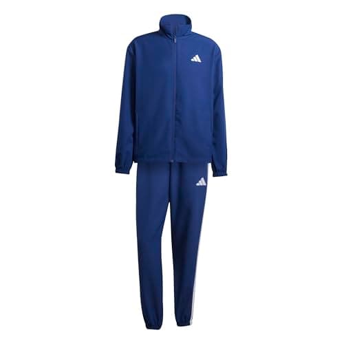 Image of adidas Men's 3 STRIPES WOVEN TRACKSUITS, dark blue, L