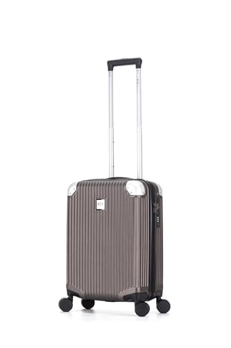 Image of ATX Luggage 55x36x20cm Cabin Suitcase Super Lightweight Small Suitcase Approved for 100+ Airlines Including EasyJet, Ryanair, British Airways & Virgin Atlantic (Light Bronze, 21Inches, 33Liter)