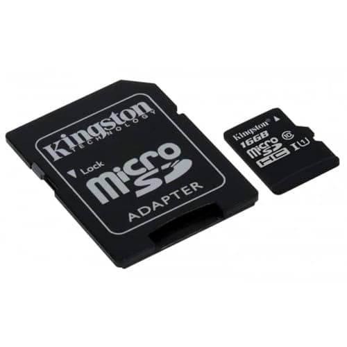 Image of Kingston Canvas Select (SDCS/16GB) MicroSDClass 10 UHS-I Speeds Up to 80 MB/s Read (SD Adapter Included) - Bring Your HD Videos to Life