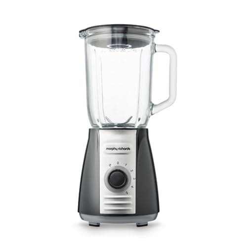 Image of Morphy Richards Total Control Glass Jug Blender with Ice Crusher Blades, 5 Speed Settings, Pulse Control, 600 W, 1.5 litres, Grey, 403010
