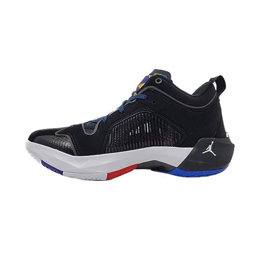 Image of Nike Air Jordan XXXVII Low Unisex Shoes, Black/White/University Red/Black, 12.5 Women/11 Men