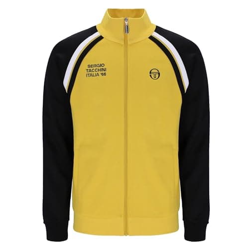 Image of Sergio Tacchini Ghibli Davis Track Top Jacket, Mango Mint/Black/White, Italia '66 (UK, Alpha, M, Regular, Regular, Mango Mint/Black/White)