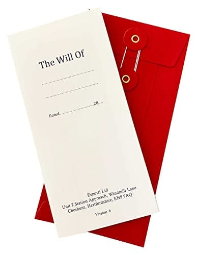 Image of Last Will & Testament Forms | Will Writing Kit | 2025 Revised Latest Edition | Pack of 2 for 2 People | Includes Instructions How to Complete | 2 Quality Red Envelopes