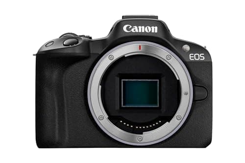 Image of Canon EOS R50 - Compact Mirrorless Digital Camera - 24.2 MP, UHD 4K 30p Video - Dual Pixel CMOS AF II, APS-C Sensor - 15 FPS Continuous Shooting - Vari-Angle Touchscreen, Mic Jack - Bluetooth & Wi-Fi