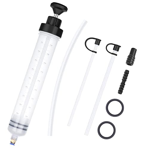 Image of flintronic Oil Suction Syringe, 500cc Oil Suction Gun Oil Change Syringe Brake Fluid Extractor Pump, Brake Fluid Extractor Pump, Hand Pump, Change Syringe with Extension Tube, Automotive Oil Syringe