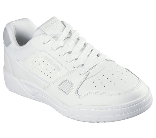 Image of Skechers Men's Koopa Harry Kane Court Sneaker, White Leather, Suede/Mesh/Trim, 10 UK