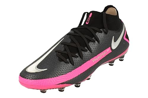Image of NIKE Phantom GT Elite DF AG-Pro Mens Football Boots CW6592 Sneakers Shoes (UK 6 US 7 EU 40, Black Metallic Silver 006)