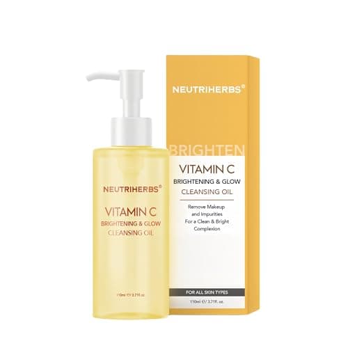 Image of Neutriherbs Makeup Remover Oil, Cleaning Oil for Removes Waterproof Makeups, Sunscreen, Eye and Lip Makeups - All Skin Type - 3.71 Fl.Oz