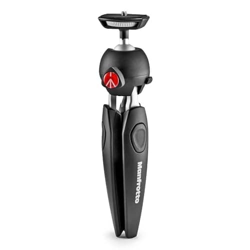 Image of Manfrotto MTPIXIEVO-BK, PIXI EVO 2-Section Mini Tripod for Mirrorless cameras, Compact System Cameras, DSLR, Video, Compact Size, Aluminium
