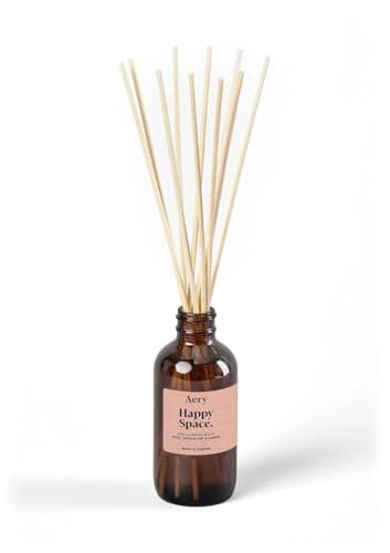 Image of Aery Happy Space Amber Aromatherapy Reed Diffuser - 100ml - Vegan & Cruelty-Free
