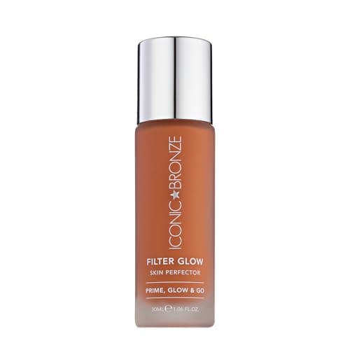 Image of Iconic Bronze Filter Glow Skin Perfector, Primer, Highlighter, Complexion Enhancer, Skin Loving Ingredients, Sheer Coverage (Tan)