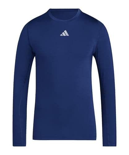Image of adidas Boy's Techfit AEROREADY Longsleeve T-Shirt Youth, Team Navy Blue 2, 11-12 Years