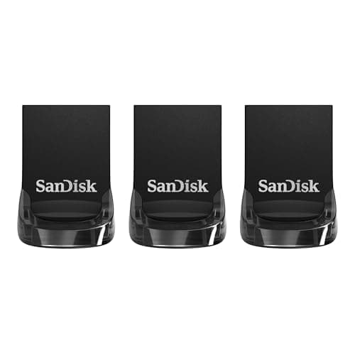 Image of SANDISK Ultra Fit USB Type-A Flash Drive 32GB (USB 3.1 Memory Stick up to 130MB/s Read Speeds, RecuePRO Data Recovery Software, for Laptops, Tables, Gaming Consoles, Plug-and-Stay) Triple Pack
