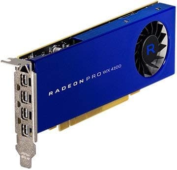 Image of amd technologies inc 100-506008 - Radeon Pro WX4100 - Graphics card - Radeon Pro WX 4100 - 4 GB GDDR5 - PCIe 3.0 x16 - 4 x Mini DisplayPort (Refurbished)