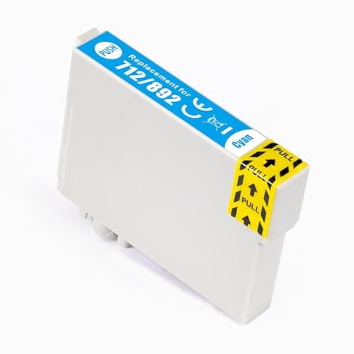 Image of Go Inks Compatible T0712 Cyan Ink Cartridge - 1 Pack replacement for Epson Stylus Printers - 13.5ml - 1x Cyan
